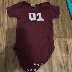 This is just a cute little onesie outfit for when they are 3 to 6 months